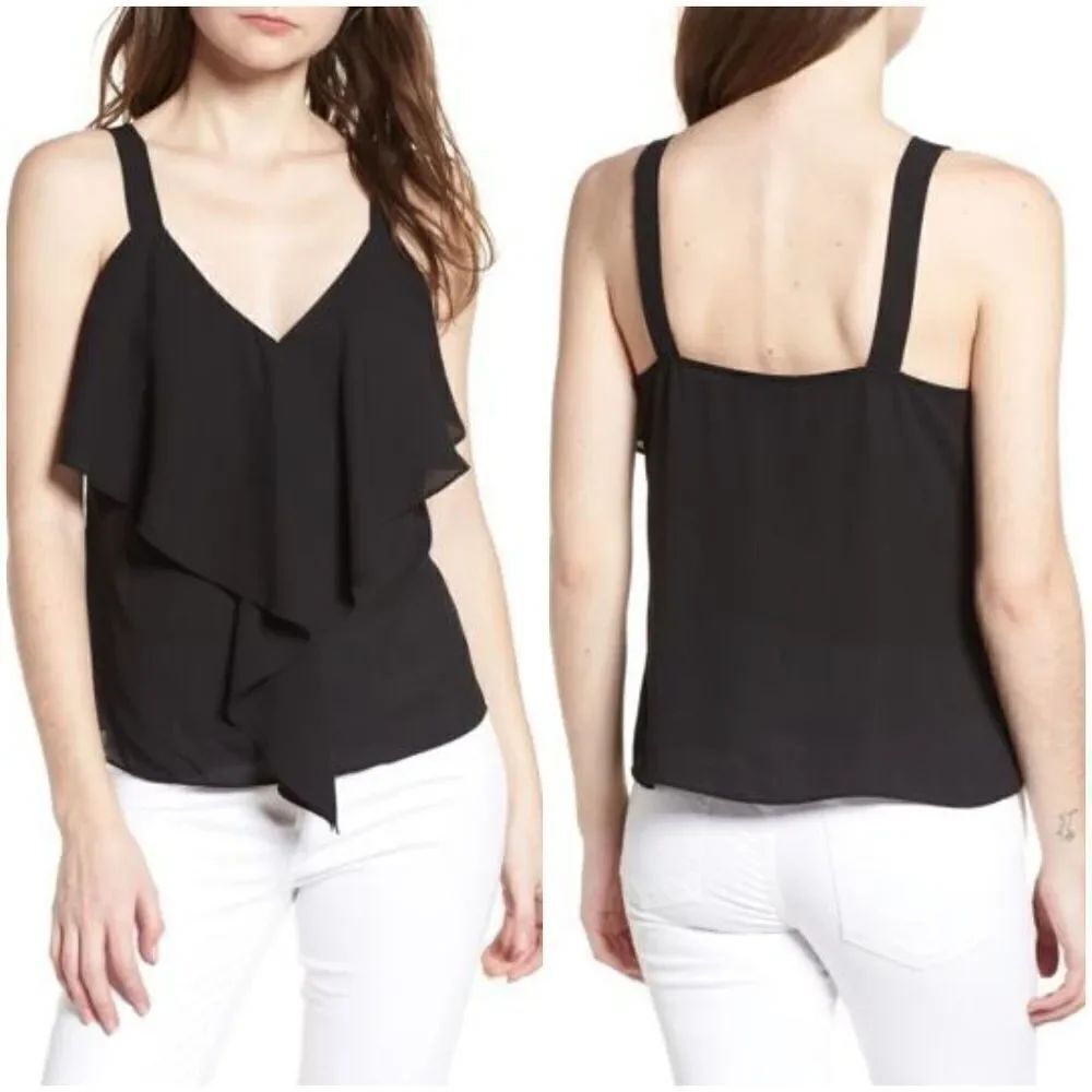 Trouvé Ruffle Front Tank sz Small
